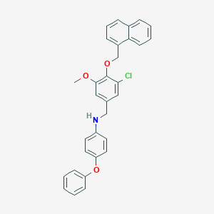 N-[3-chloro-5-methoxy-4-(naphthalen-1-ylmethoxy)benzyl]-4-phenoxyaniline