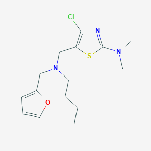 5-{[butyl(2-furylmethyl)amino]methyl}-4-chloro-N,N-dimethyl-1,3-thiazol-2-amine