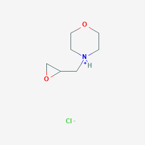 molecular formula C7H14ClNO2 B042593 4-(Oxiran-2-ylmethyl)morpholin-4-ium;chloride CAS No. 104118-92-5