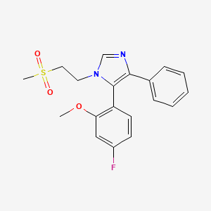 5-(4-fluoro-2-methoxyphenyl)-1-[2-(methylsulfonyl)ethyl]-4-phenyl-1H-imidazole