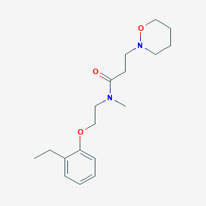 N-[2-(2-ethylphenoxy)ethyl]-N-methyl-3-(1,2-oxazinan-2-yl)propanamide