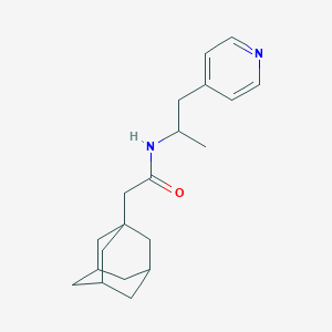 2-(1-adamantyl)-N-(1-methyl-2-pyridin-4-ylethyl)acetamide