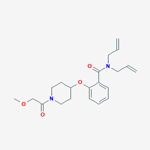 N,N-diallyl-2-{[1-(methoxyacetyl)-4-piperidinyl]oxy}benzamide