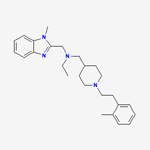 N-[(1-methyl-1H-benzimidazol-2-yl)methyl]-N-({1-[2-(2-methylphenyl)ethyl]-4-piperidinyl}methyl)ethanamine