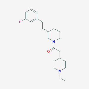 1-[(1-ethyl-4-piperidinyl)acetyl]-3-[2-(3-fluorophenyl)ethyl]piperidine