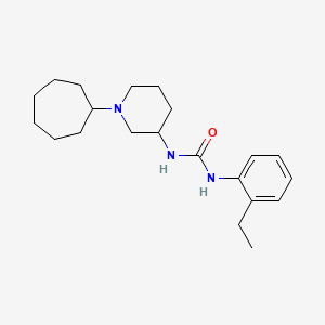 molecular formula C21H33N3O B4259669 N-(1-cycloheptyl-3-piperidinyl)-N'-(2-ethylphenyl)urea 