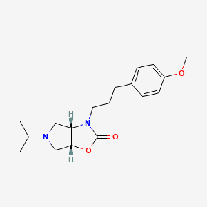 molecular formula C18H26N2O3 B4259687 (3aS*,6aR*)-5-isopropyl-3-[3-(4-methoxyphenyl)propyl]hexahydro-2H-pyrrolo[3,4-d][1,3]oxazol-2-one 