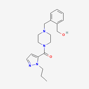 [2-({4-[(1-propyl-1H-pyrazol-5-yl)carbonyl]piperazin-1-yl}methyl)phenyl]methanol