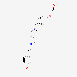 molecular formula C25H36N2O3 B4259760 2-(4-{[({1-[2-(4-methoxyphenyl)ethyl]-4-piperidinyl}methyl)(methyl)amino]methyl}phenoxy)ethanol 