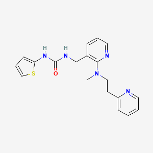 molecular formula C19H21N5OS B4259853 N-[(2-{methyl[2-(2-pyridinyl)ethyl]amino}-3-pyridinyl)methyl]-N'-2-thienylurea 