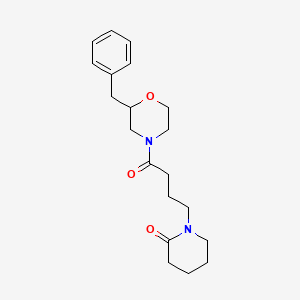 1-[4-(2-benzyl-4-morpholinyl)-4-oxobutyl]-2-piperidinone