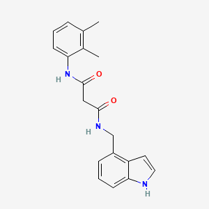 molecular formula C20H21N3O2 B4259856 N-(2,3-dimethylphenyl)-N'-(1H-indol-4-ylmethyl)malonamide 