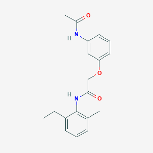 molecular formula C19H22N2O3 B425987 2-[3-(acetylamino)phenoxy]-N-(2-ethyl-6-methylphenyl)acetamide 