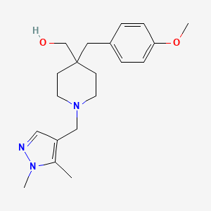 [1-[(1,5-dimethyl-1H-pyrazol-4-yl)methyl]-4-(4-methoxybenzyl)-4-piperidinyl]methanol