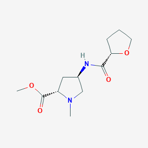 methyl (2S,4R)-1-methyl-4-{[(2S)-tetrahydrofuran-2-ylcarbonyl]amino}pyrrolidine-2-carboxylate