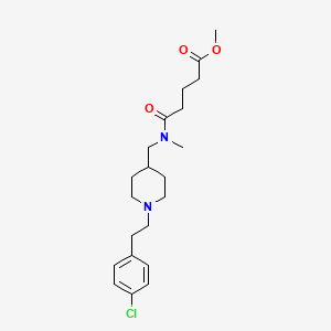 methyl 5-[({1-[2-(4-chlorophenyl)ethyl]-4-piperidinyl}methyl)(methyl)amino]-5-oxopentanoate