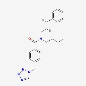 N-butyl-N-[(2E)-3-phenylprop-2-en-1-yl]-4-(1H-tetrazol-1-ylmethyl)benzamide