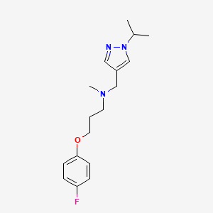 3-(4-fluorophenoxy)-N-[(1-isopropyl-1H-pyrazol-4-yl)methyl]-N-methylpropan-1-amine