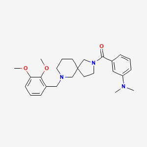 molecular formula C26H35N3O3 B4259915 (3-{[7-(2,3-dimethoxybenzyl)-2,7-diazaspiro[4.5]dec-2-yl]carbonyl}phenyl)dimethylamine 