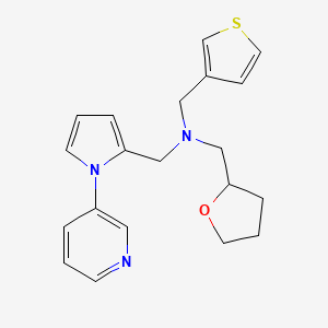 molecular formula C20H23N3OS B4259927 1-(1-pyridin-3-yl-1H-pyrrol-2-yl)-N-(tetrahydrofuran-2-ylmethyl)-N-(3-thienylmethyl)methanamine 