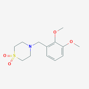 4-(2,3-dimethoxybenzyl)thiomorpholine 1,1-dioxide trifluoroacetate