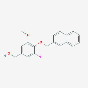 [3-Iodo-5-methoxy-4-(naphthalen-2-ylmethoxy)phenyl]methanol