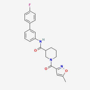N-(4'-fluoro-3-biphenylyl)-1-[(5-methyl-3-isoxazolyl)carbonyl]-3-piperidinecarboxamide