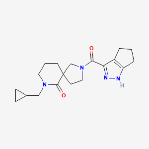 7-(cyclopropylmethyl)-2-(1,4,5,6-tetrahydrocyclopenta[c]pyrazol-3-ylcarbonyl)-2,7-diazaspiro[4.5]decan-6-one