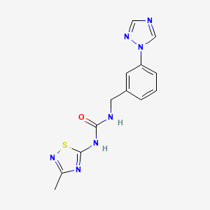 N-(3-methyl-1,2,4-thiadiazol-5-yl)-N'-[3-(1H-1,2,4-triazol-1-yl)benzyl]urea