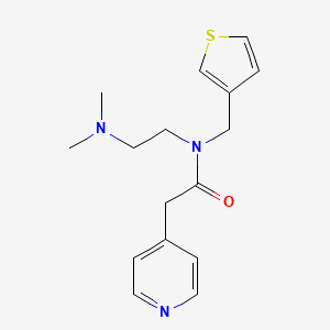 N-[2-(dimethylamino)ethyl]-2-pyridin-4-yl-N-(3-thienylmethyl)acetamide