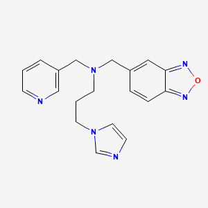 (2,1,3-benzoxadiazol-5-ylmethyl)[3-(1H-imidazol-1-yl)propyl](pyridin-3-ylmethyl)amine