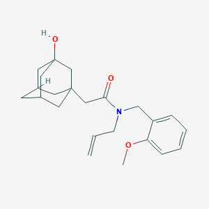 molecular formula C23H31NO3 B4260130 N-allyl-2-(3-hydroxy-1-adamantyl)-N-(2-methoxybenzyl)acetamide 
