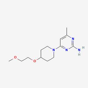 4-[4-(2-methoxyethoxy)-1-piperidinyl]-6-methyl-2-pyrimidinamine