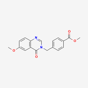 methyl 4-[(6-methoxy-4-oxoquinazolin-3(4H)-yl)methyl]benzoate