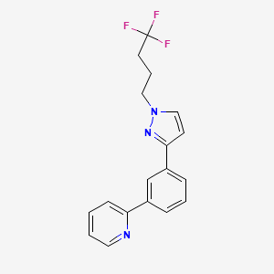 2-{3-[1-(4,4,4-trifluorobutyl)-1H-pyrazol-3-yl]phenyl}pyridine