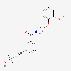 4-(3-{[3-(2-methoxyphenoxy)azetidin-1-yl]carbonyl}phenyl)-2-methylbut-3-yn-2-ol