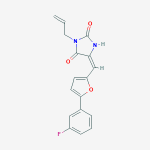 3-Allyl-5-{[5-(3-fluorophenyl)-2-furyl]methylene}-2,4-imidazolidinedione