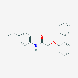molecular formula C22H21NO2 B426038 2-([1,1'-biphenyl]-2-yloxy)-N-(4-ethylphenyl)acetamide 