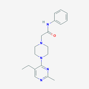 2-[4-(5-ethyl-2-methylpyrimidin-4-yl)piperazin-1-yl]-N-phenylacetamide