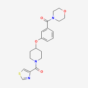 4-(3-{[1-(1,3-thiazol-4-ylcarbonyl)-4-piperidinyl]oxy}benzoyl)morpholine