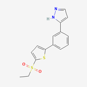 3-{3-[5-(ethylsulfonyl)-2-thienyl]phenyl}-1H-pyrazole