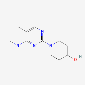 1-[4-(dimethylamino)-5-methyl-2-pyrimidinyl]-4-piperidinol