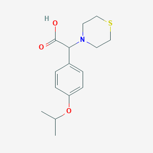 (4-isopropoxyphenyl)(thiomorpholin-4-yl)acetic acid