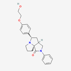 (3aS*,5S*,9aS*)-5-[4-(2-hydroxyethoxy)phenyl]-2-phenylhexahydro-7H-pyrrolo[3,4-g]pyrrolizin-1(2H)-one