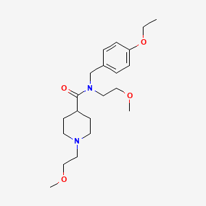 N-(4-ethoxybenzyl)-N,1-bis(2-methoxyethyl)piperidine-4-carboxamide