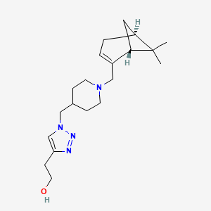 2-{1-[(1-{[(1R,5S)-6,6-dimethylbicyclo[3.1.1]hept-2-en-2-yl]methyl}-4-piperidinyl)methyl]-1H-1,2,3-triazol-4-yl}ethanol