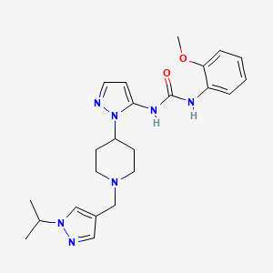 N-(1-{1-[(1-isopropyl-1H-pyrazol-4-yl)methyl]-4-piperidinyl}-1H-pyrazol-5-yl)-N'-(2-methoxyphenyl)urea