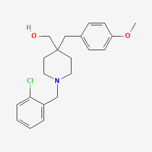 [1-(2-chlorobenzyl)-4-(4-methoxybenzyl)-4-piperidinyl]methanol