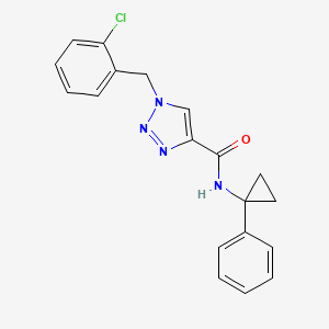 1-(2-chlorobenzyl)-N-(1-phenylcyclopropyl)-1H-1,2,3-triazole-4-carboxamide