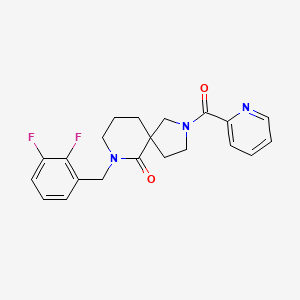 molecular formula C21H21F2N3O2 B4260624 7-(2,3-difluorobenzyl)-2-(2-pyridinylcarbonyl)-2,7-diazaspiro[4.5]decan-6-one 